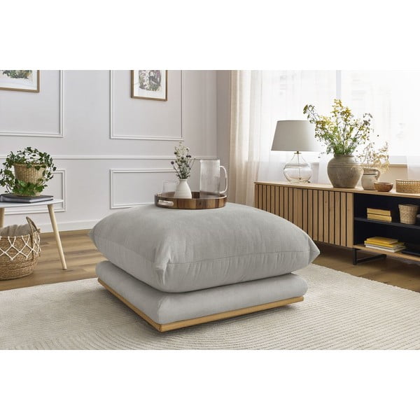 Poggiapiedi in grigio chiaro Ernest – Bobochic Paris-image-1