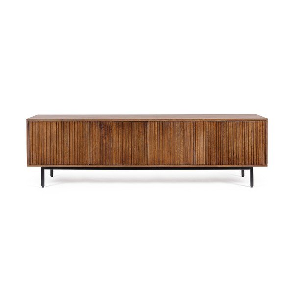 Mobile TV di colore naturale in mango massiccio 170x50x40 cm Tadita – Bizzotto