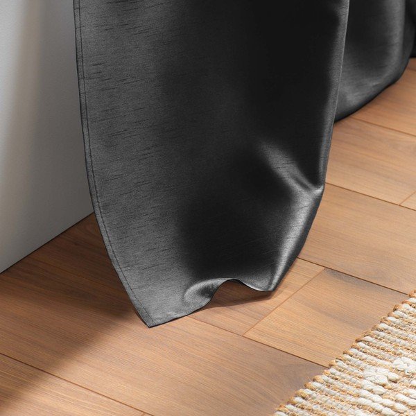 Tenda grigio scuro in microsatinato 140x240 cm Shana – douceur d'intérieur-image-4