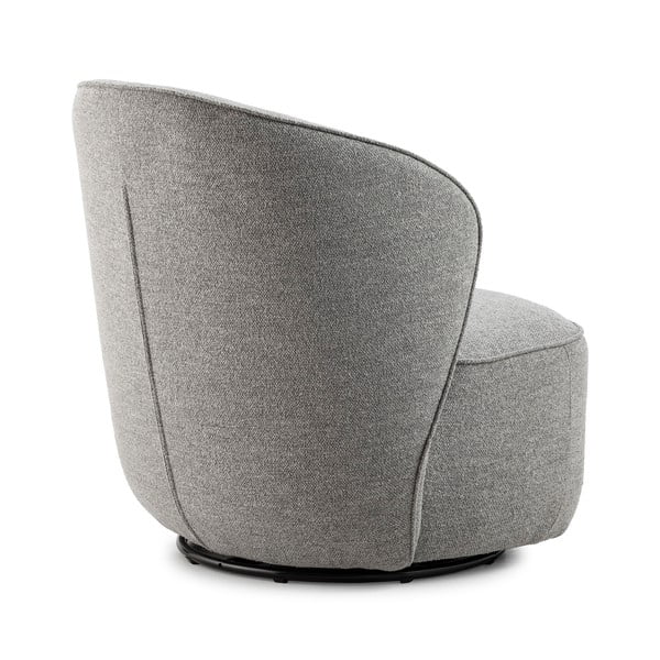 Poltrona grigio chiaro girevole Edna – MOME-image-3