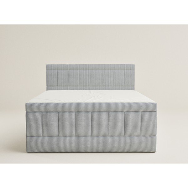 Letto boxspring grigio con contenitore 180x200 cm Caya – Maison de Rêve-image-2