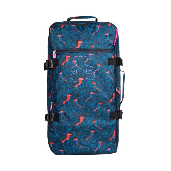 Borsa trolley Lulucastagnette Jungle blu, 91 l - LULUCASTAGNETTE