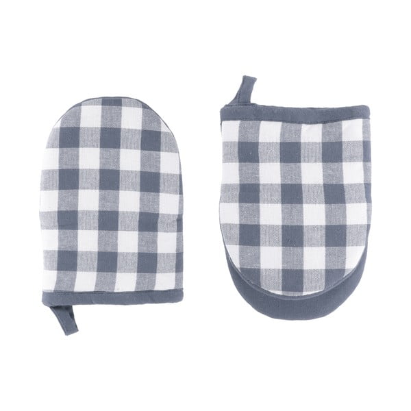 Set di guanti da forno in cotone 2 pz Gingham – Tiseco Home Studio