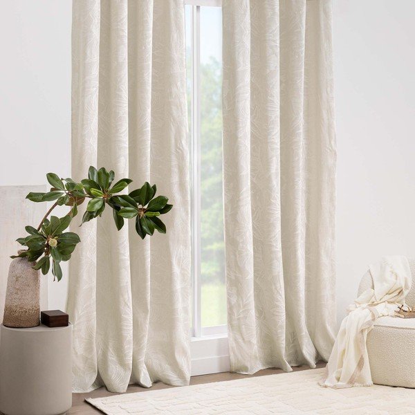 Tenda color crema 140x240 cm Lorenza – douceur d'intérieur-image-1