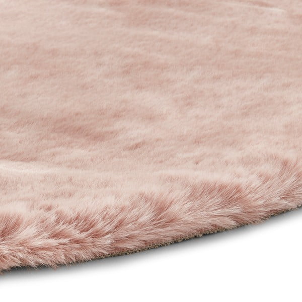 Tappeto rosa , ⌀ 120 cm Teddy - Think Rugs-image-2