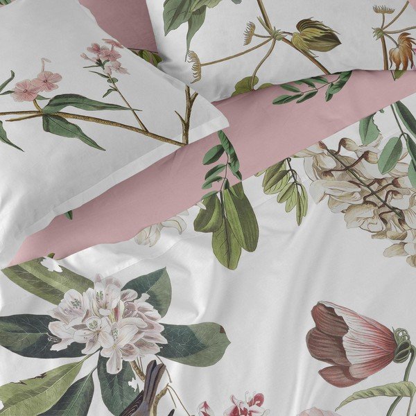 Lenzuolo di cotone Basic , 105 x 200 cm Blooming - Happy Friday-image-3