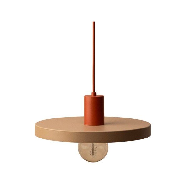 Lampadario beige in metallo ø 30 cm Ori – Micadoni 