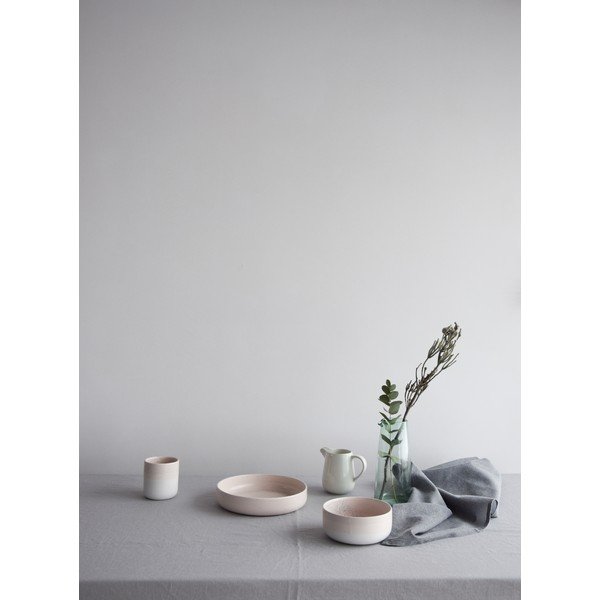 Tazza in gres rosa e bianco , 400 ml Dust - ÅOOMI-image-3