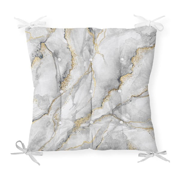 Cuscino per sedia Marble Gray Gold, 40 x 40 cm - Minimalist Cushion Covers