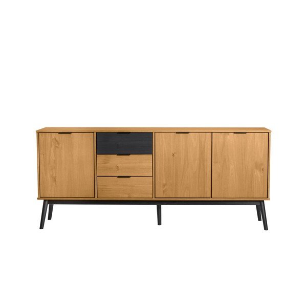 Credenza in legno di pino marrone Estela, larghezza 171 cm - Marckeric