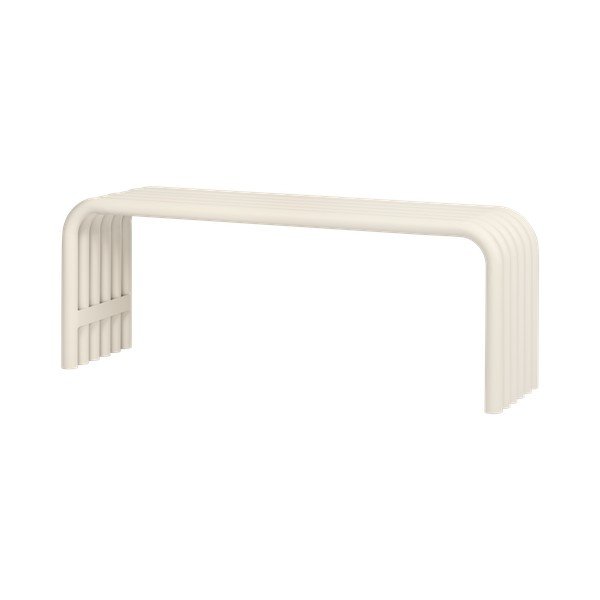 Panca da giardino beige in metallo Nokk – noo.ma