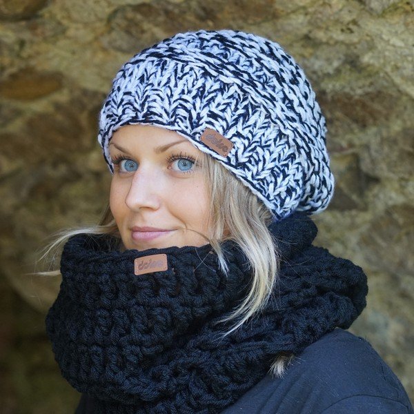 Cappello lavorato a mano a maglia B&N - DOKE-image-1