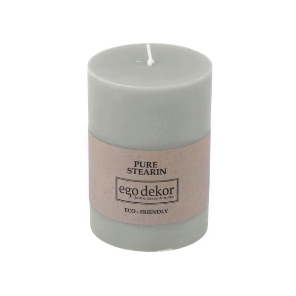 Candela Friendly blu turchese, tempo di combustione 37 h Eco - Eco candles by Ego dekor