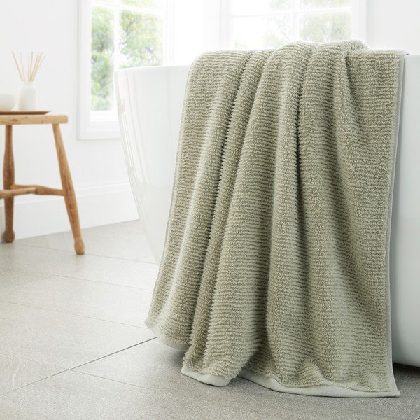 Asciugamano verde chiaro in cotone 70x127 cm Soft Zero Twist Spa Towel – Bianca-image-1