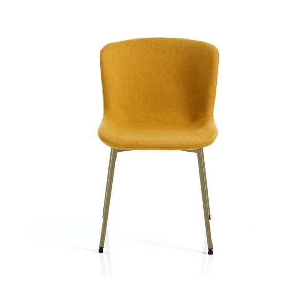 Sedie da pranzo in set giallo ocra 2 pz Snug – Tomasucci-image-4