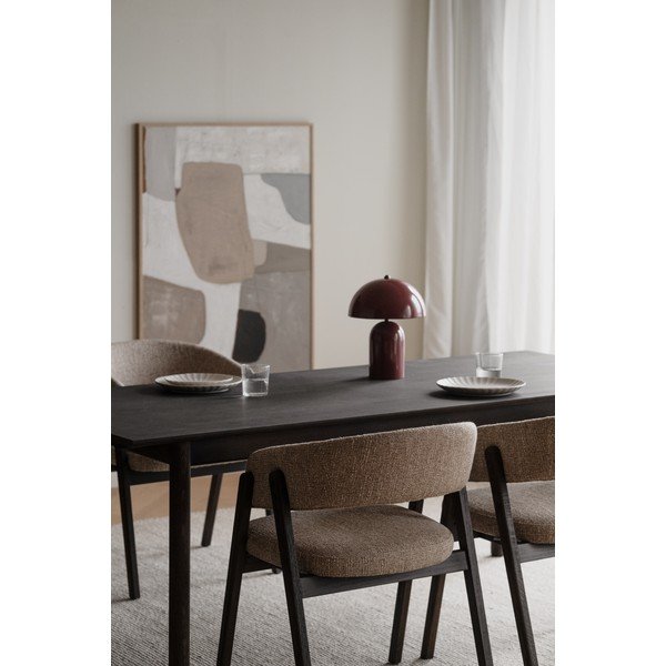 Tavolo da pranzo in rovere massiccio allungabile 90x205 cm Derrymore – Rowico-image-2
