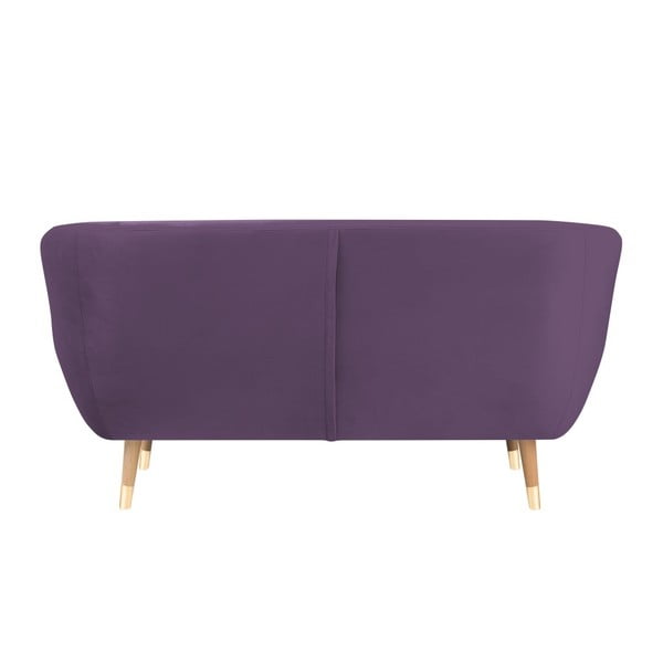 Divano in velluto viola , 158 cm Benito - Mazzini Sofas-image-4