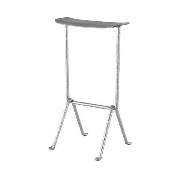 Sedia da bar grigia Officina, altezza 75 cm - Magis