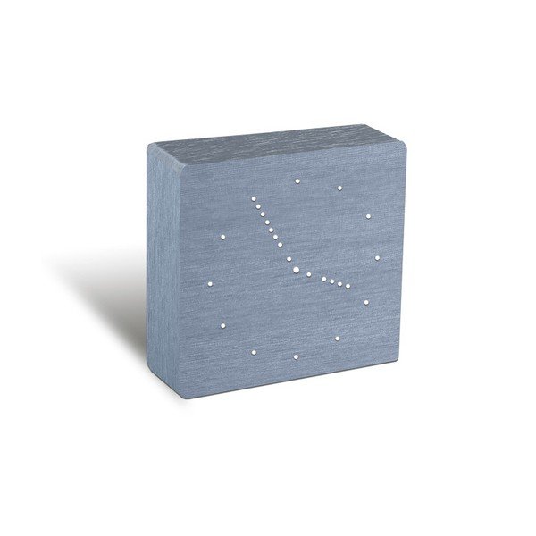 Sveglia grigia con display a LED bianco Orologio analogico a scatto - Gingko