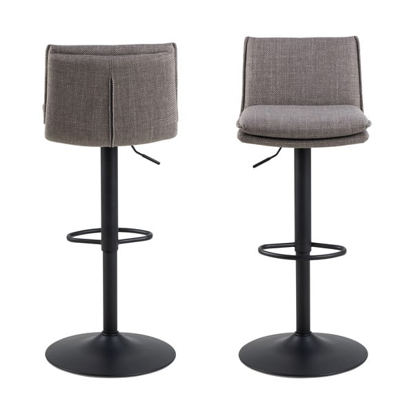 Sgabelli da bar girevoli grigi in set di 2 107 cm Flynn - Actona-image-2
