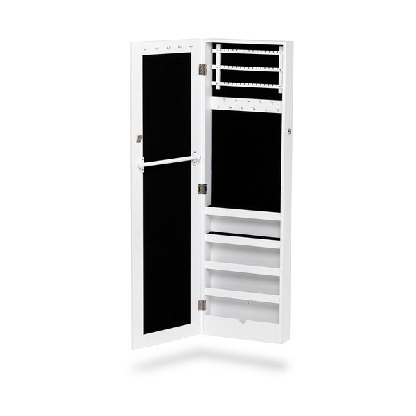 Portagioie bianco a parete con specchio Bien - Bonami Essentials-image-2