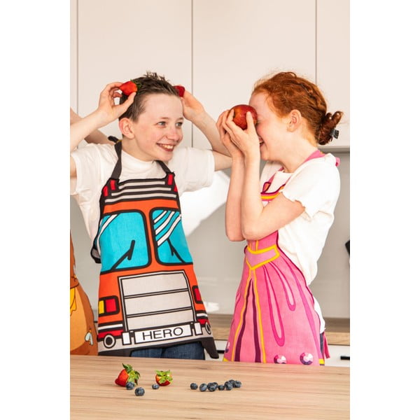 Grembiule per bambini in cotone riciclato Hero - Tiseco Home Studio-image-2