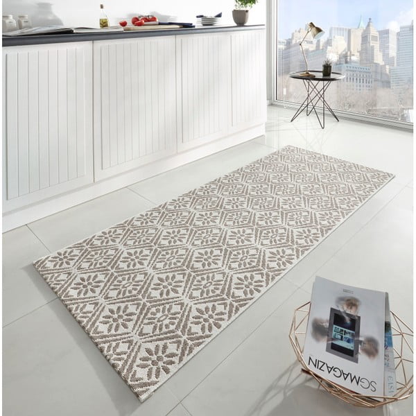 Runner beige e bianco , 80 x 200 cm Soho - Zala Living-image-1