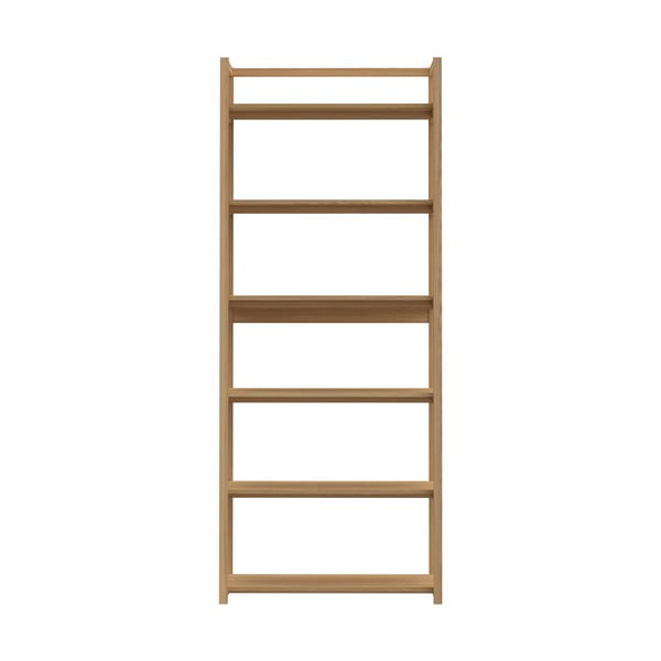 Libreria  in colore naturale con effetto rovere80x199x40 cm Ludza - Actona