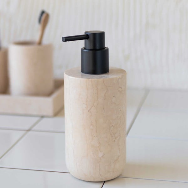 Dispenser di sapone in marmo crema 200 ml Marble - Mette Ditmer Denmark-image-3