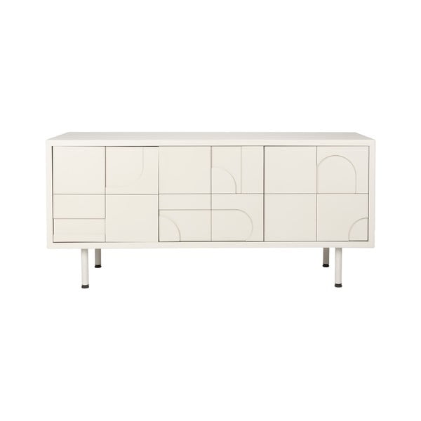 Cassettiera grigio chiaro 55x120x40 cm Funk – White Label