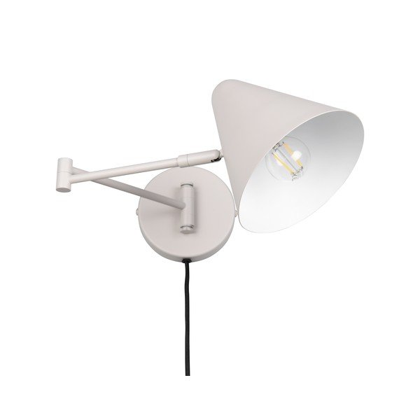 Lampada da parete avorio con alimentazione a corrente con struttura flessibile ø 15 cm Cosima – Trio-image-4