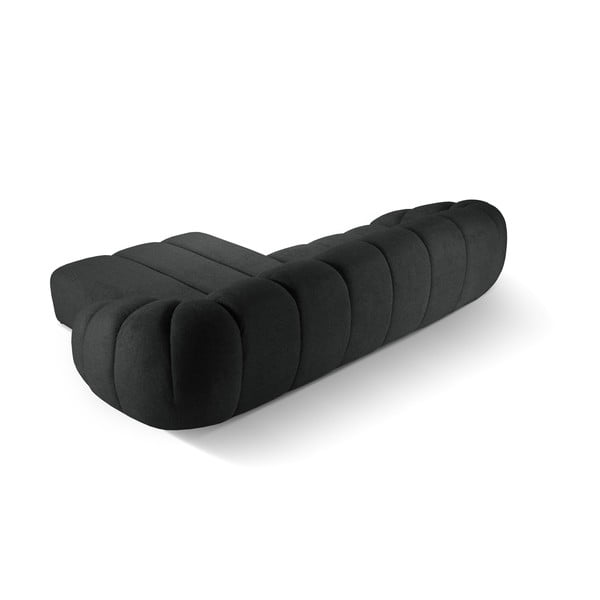 Divano angolare nero (con penisola a destra) Diana – Micadoni -image-3