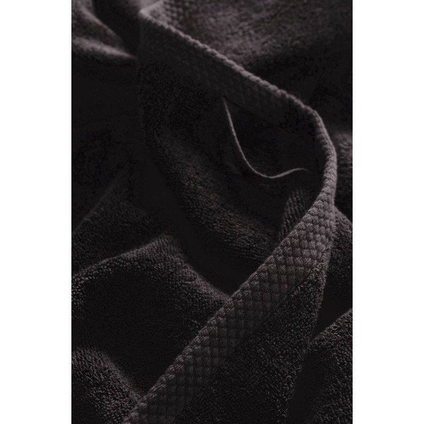 Set di asciugamani per viso e corpo neri in cotone 4 pz Darcy – Jotex-image-4