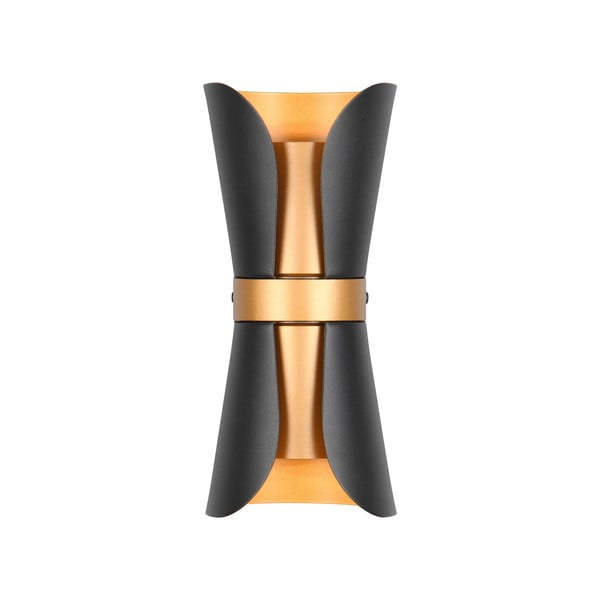 Lampada da parete in colore nero-bronzo Coat - Trio-image-1