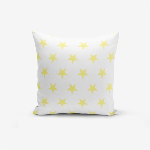 Federa in misto cotone Yellow Star, 45 x 45 cm - Minimalist Cushion Covers