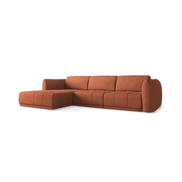 Divano angolare arancione (con penisola a sinistra) Hoku – Makamii-image-2
