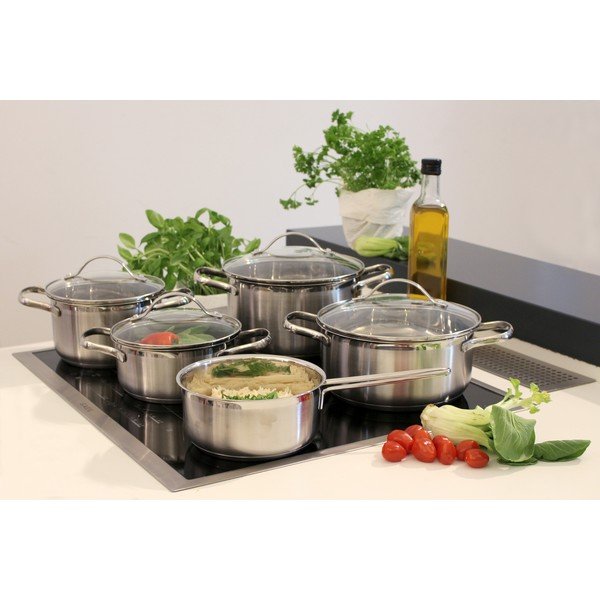 Set di pentole in acciaio inox 9 pezzi Horizon - ELO-image-1