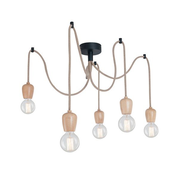 Sospensione con presa di legno Olivia Line - Homemania Decor