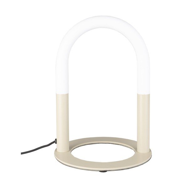Lampada da tavolo LED beige in metallo con intensità regolabile (altezza totale 36 cm) Arch – Zuiver