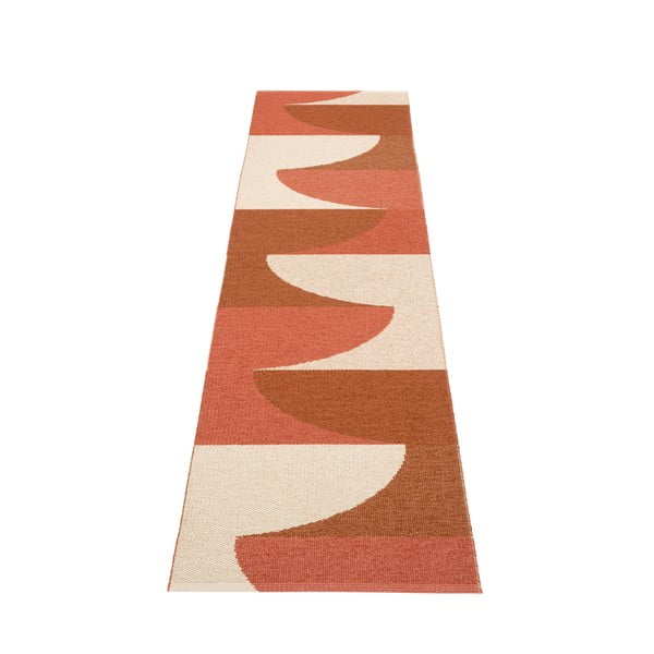 Passatoia da interno/esterno color mattone 70x270 cm Hill Brick Rust – Pappelina-image-2