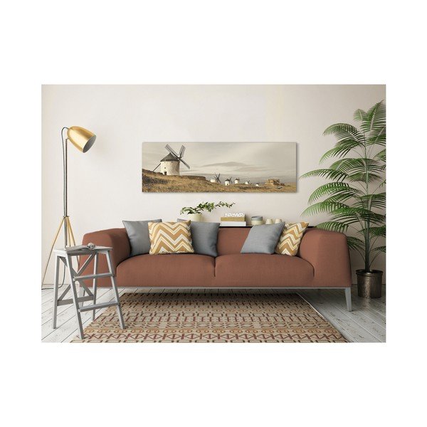 Quadro su tela Harmony Field, 45 x 140 cm - Styler-image-1