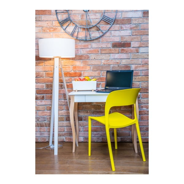 Scrivania bianca, lunghezza 65 cm Lillo - Ragaba-image-1