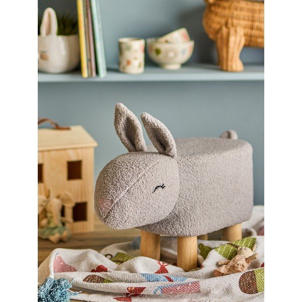 Sgabello per bambini grigio Percey – Bloomingville Mini-image-4