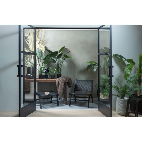 Sedia da giardino nera Puk - WOOOD-image-1