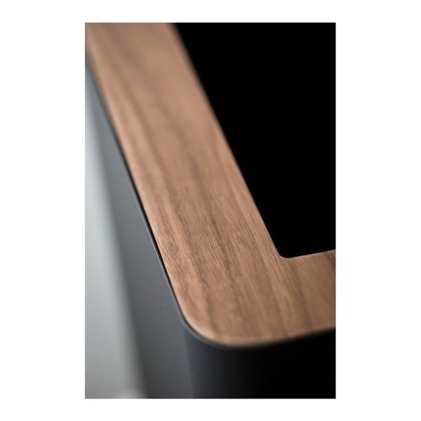 Cestino nero quadrato Rin - YAMAZAKI-image-3