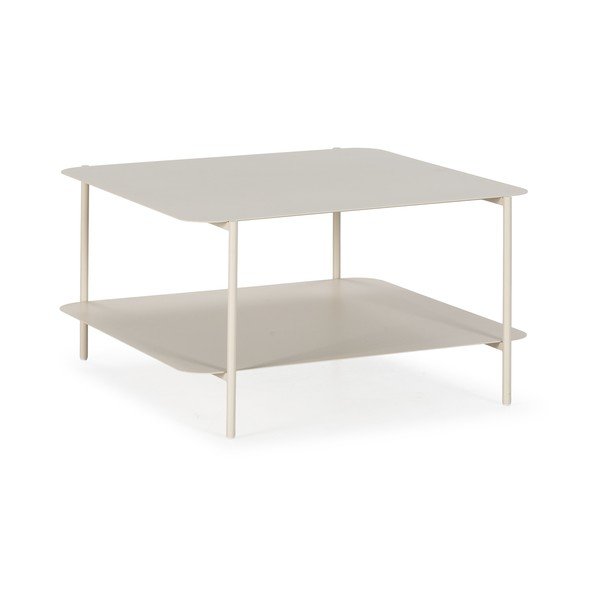 Tavolino da salotto color crema in metallo 70x73 cm Beatrix – MOME