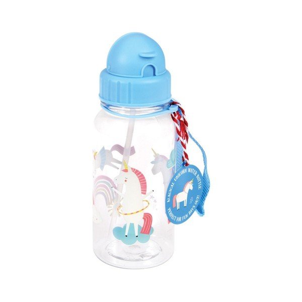 Bottiglia per bambini blu in tritolo 500 ml Magical Unicorn – Rex London