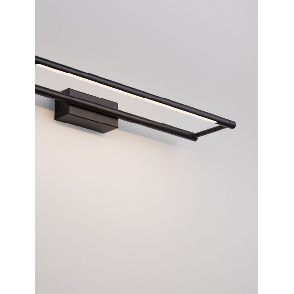Lampada da parete LED nera opaca in acciaio con struttura flessibile Olas – Nova Luce-image-2