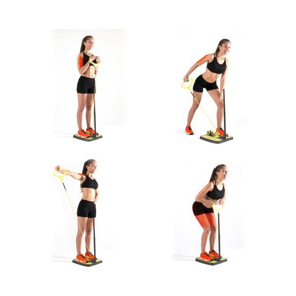 Piattaforma per il rafforzamento dei glutei e delle gambe con istruzioni per gli esercizi fitness - InnovaGoods-image-3