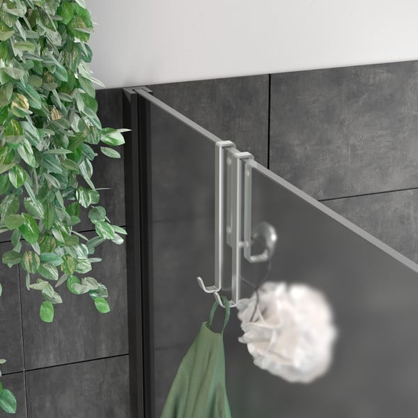 Gancio di sospensione in acciaio argento Luxy - Metaltex-image-1